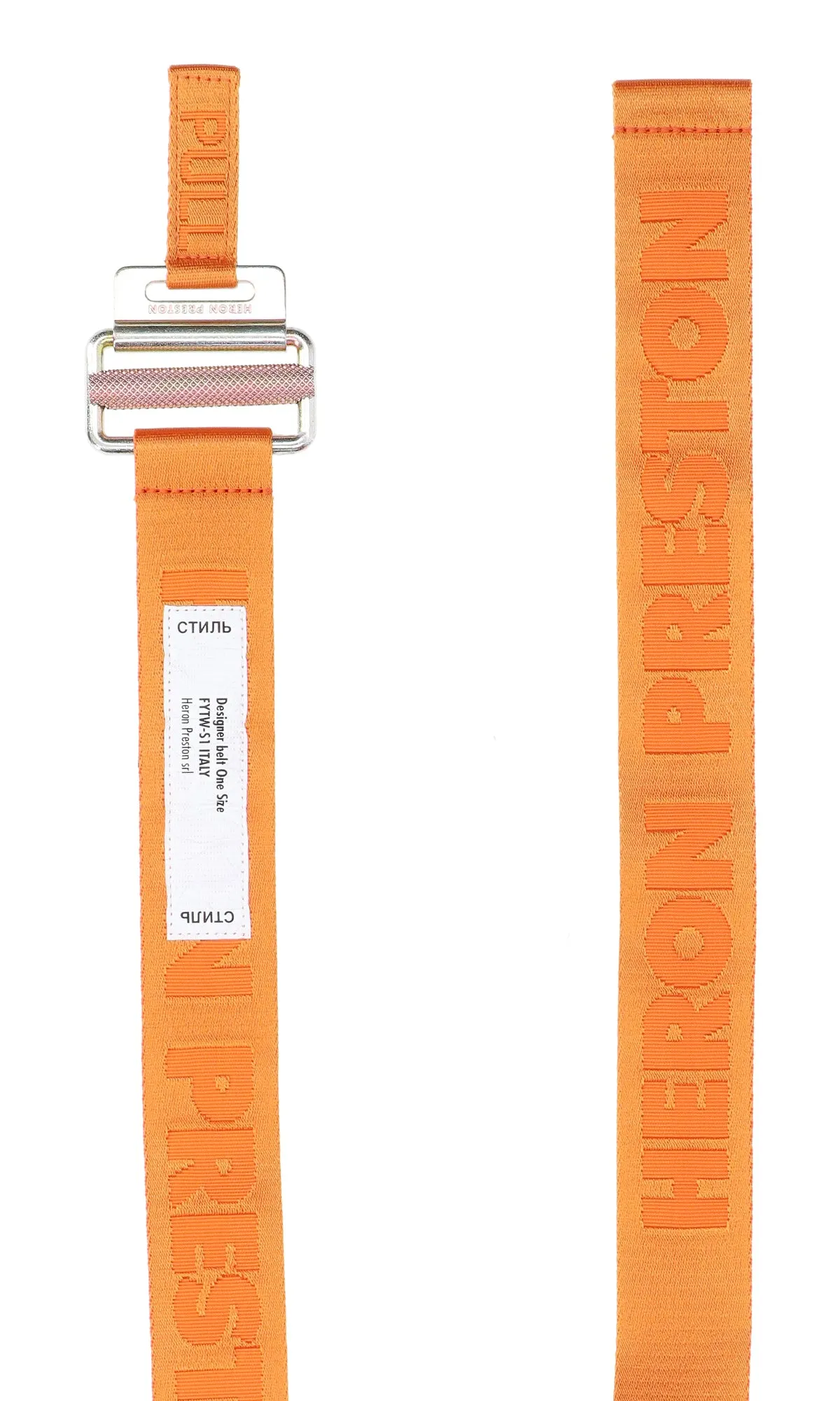 Heron Preston Logo Buckle Belt