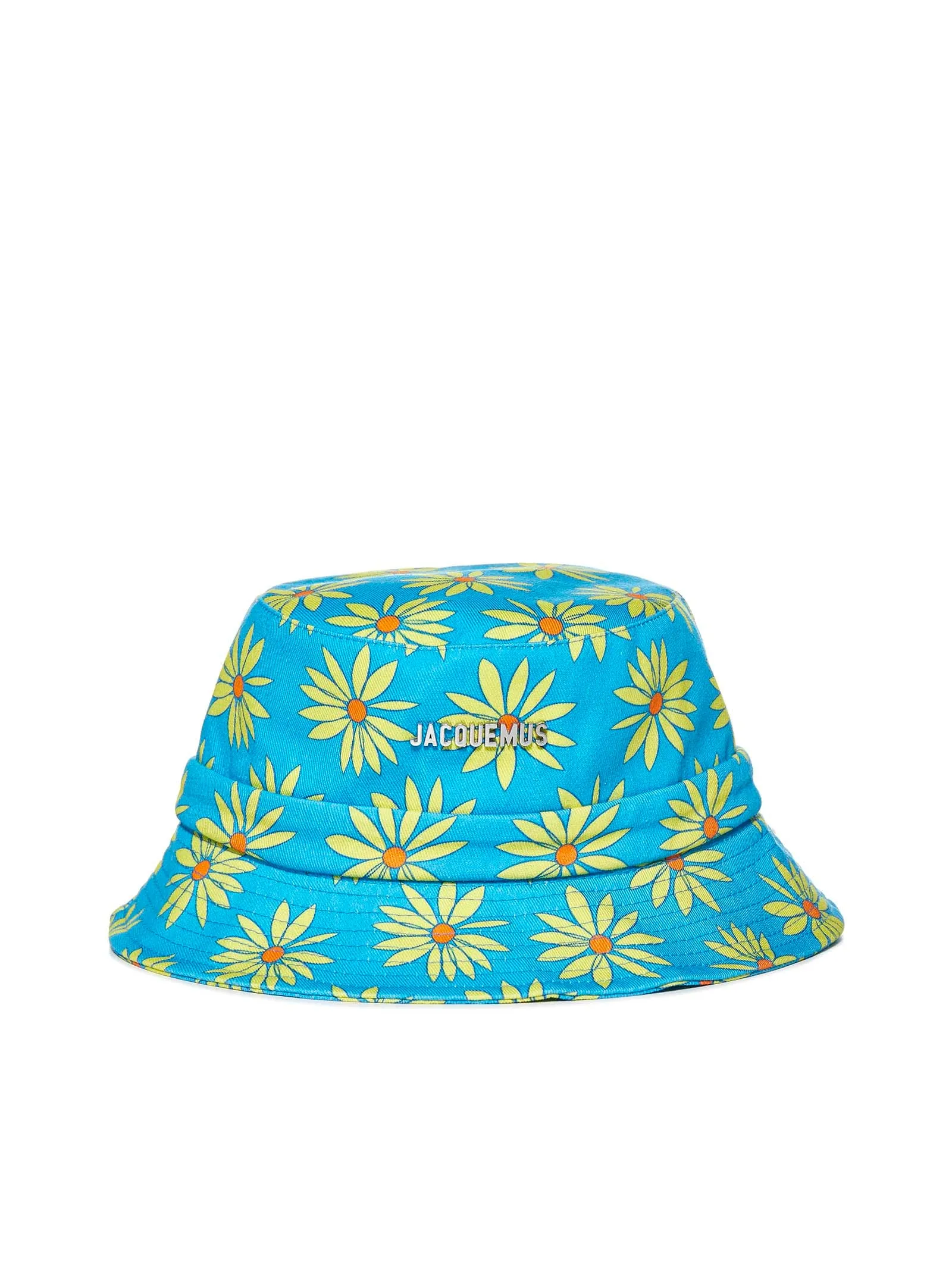 Jacquemus Floral Printed Side Tied Bucket Hat