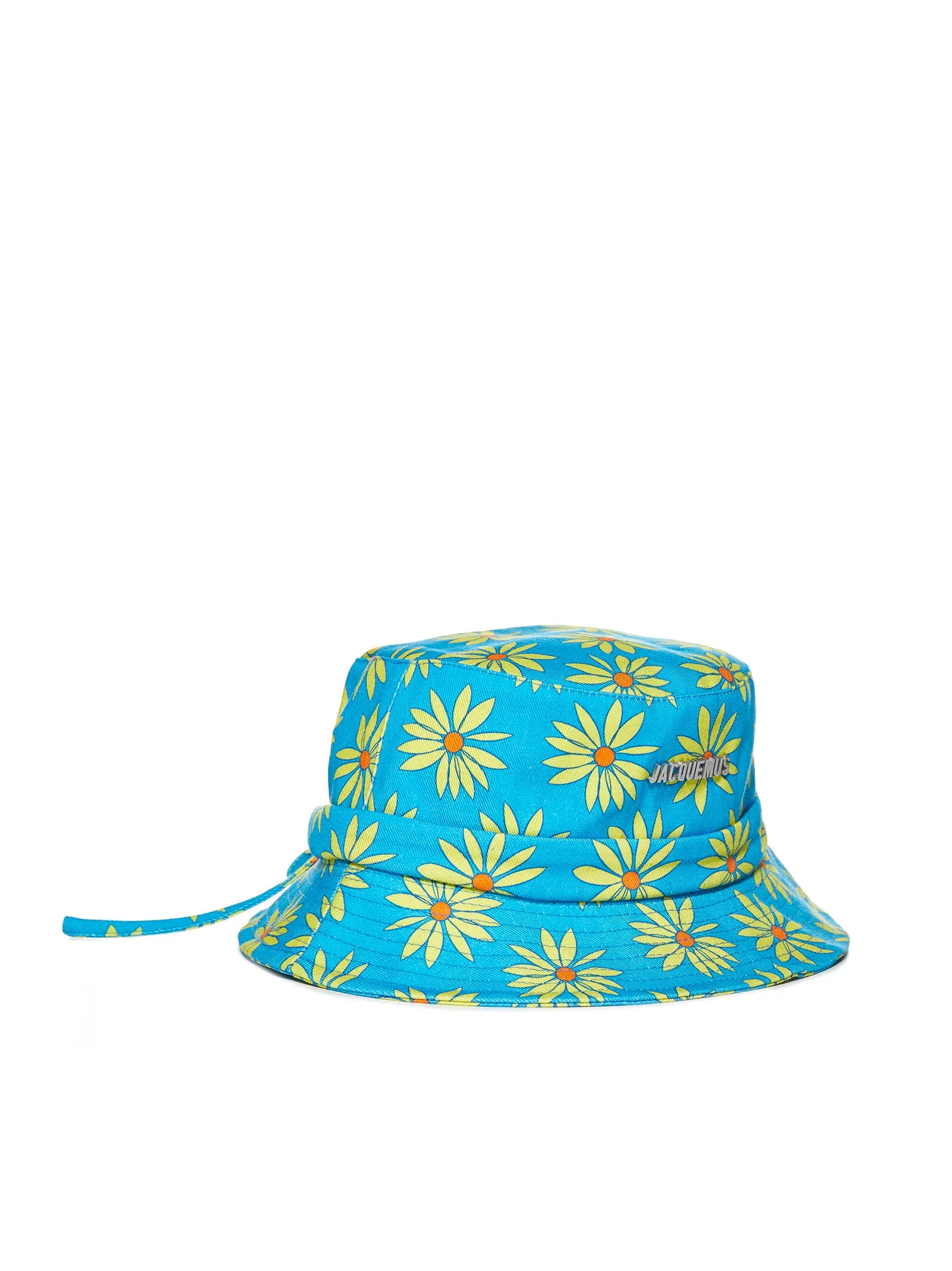 Jacquemus Floral Printed Side Tied Bucket Hat