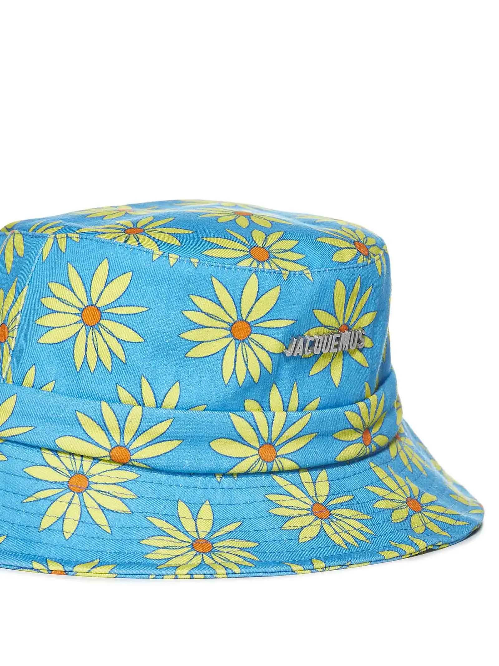 Jacquemus Floral Printed Side Tied Bucket Hat