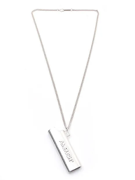 Logo Lighter Case Pendant Necklace