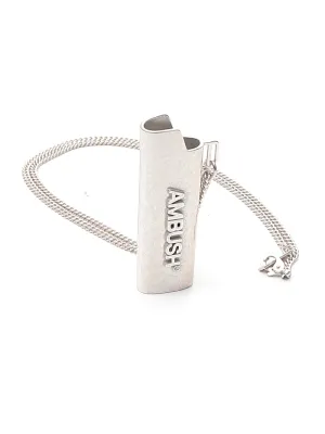 Logo Lighter Case Pendant Necklace