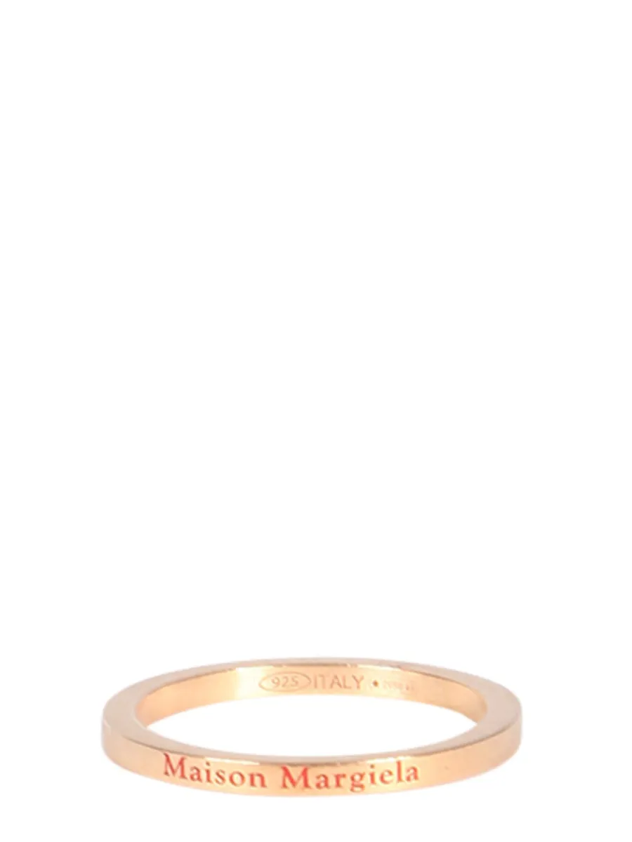 Maison Margiela Logo Engraved Ring