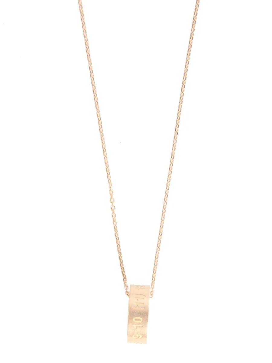 Maison Margiela Numeric Ring Pendant Necklace
