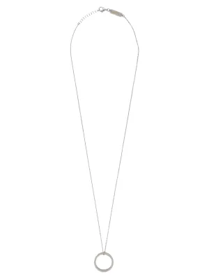 Maison Margiela Ring Pendant Logo Engraved Necklace