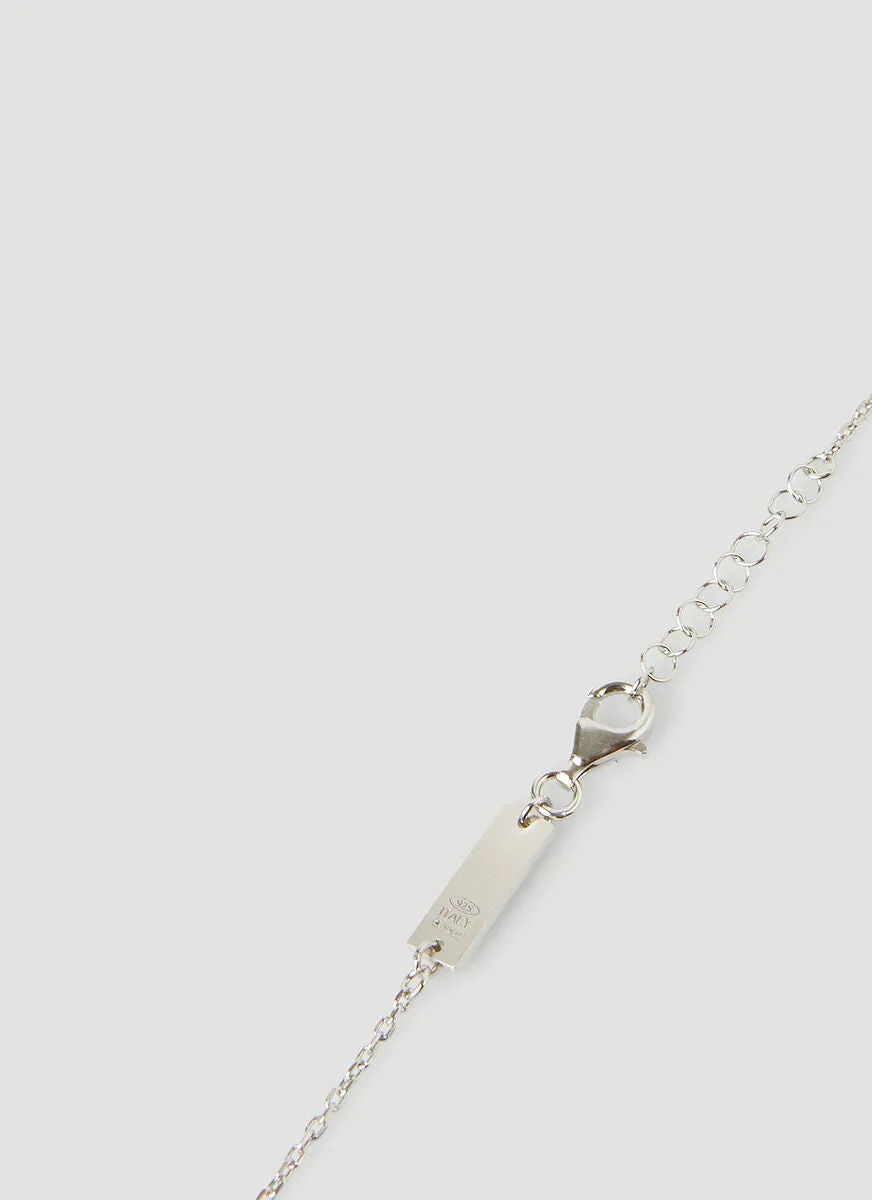 Maison Margiela Ring Pendant Logo Engraved Necklace