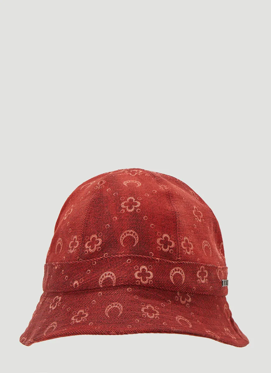 Marine Serre Pattern Printed Bucket Hat