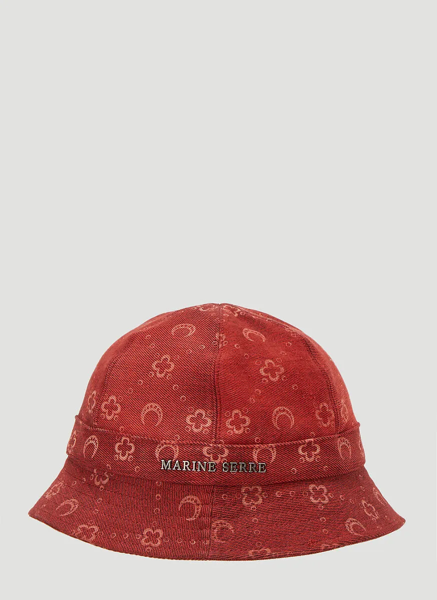 Marine Serre Pattern Printed Bucket Hat