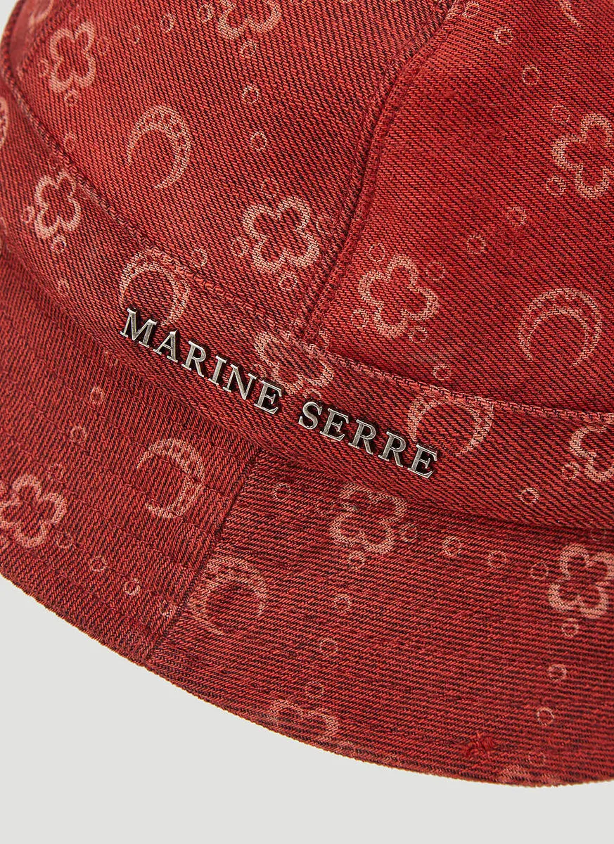 Marine Serre Pattern Printed Bucket Hat