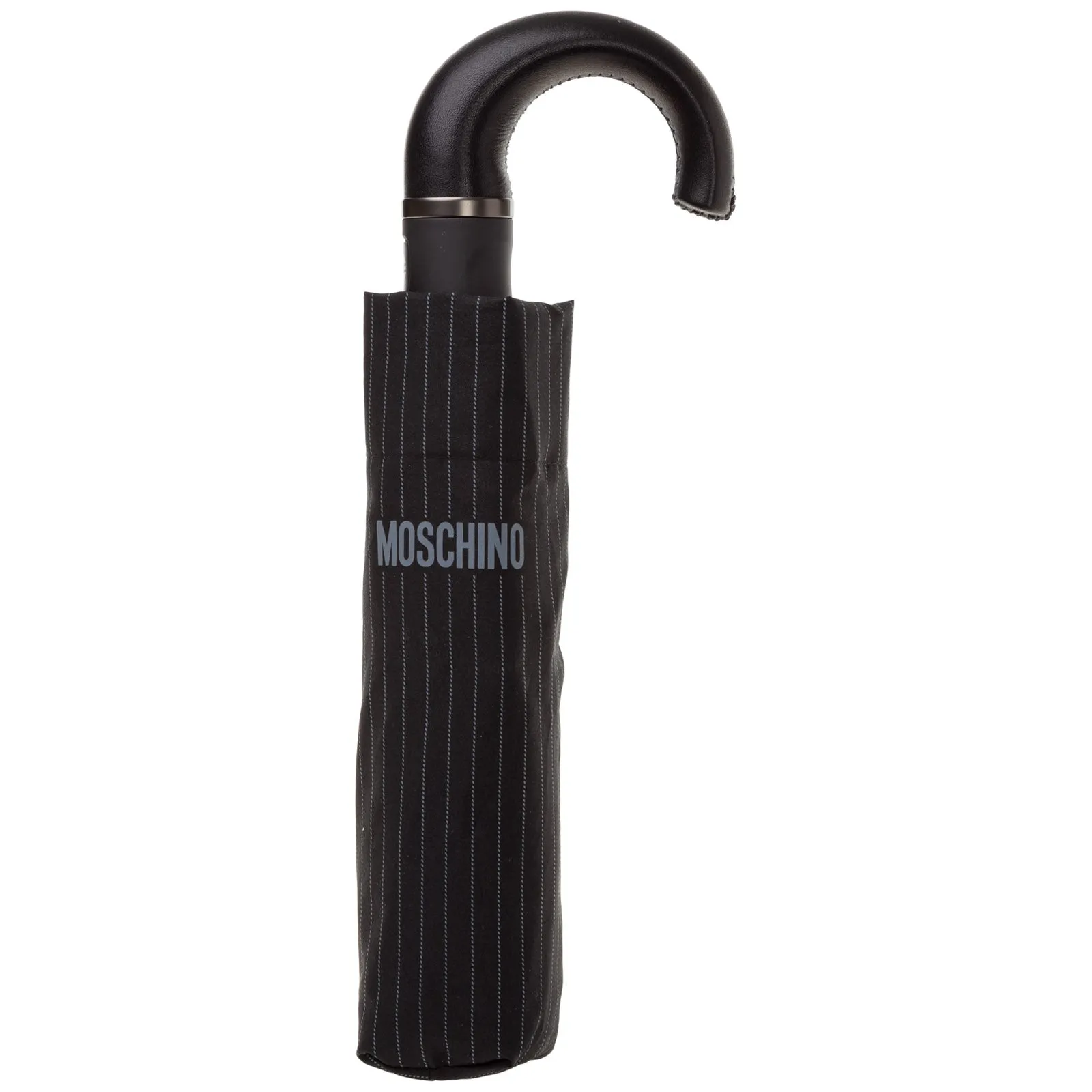 Moschino Striped Compact Umbrella