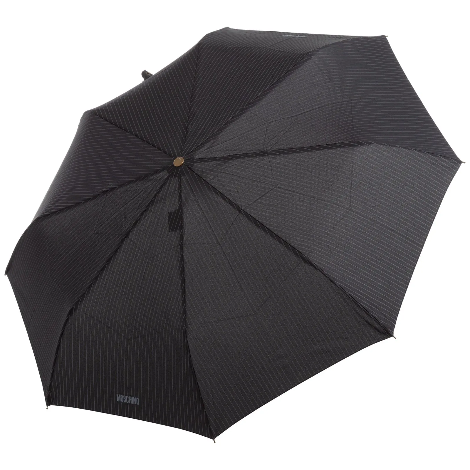 Moschino Striped Compact Umbrella