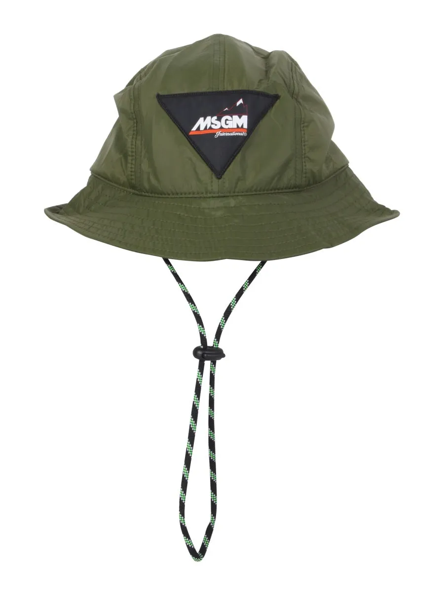 MSGM Logo Patch Bucket Hat