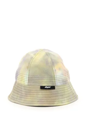 MSGM Logo Tag Tie-Dye Bucket Hat