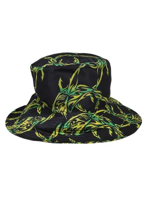 MSGM Tribal Shark Print Bucket Hat