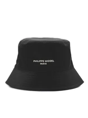 Philippe Model Paris Logo Embroidered Bucket Hat