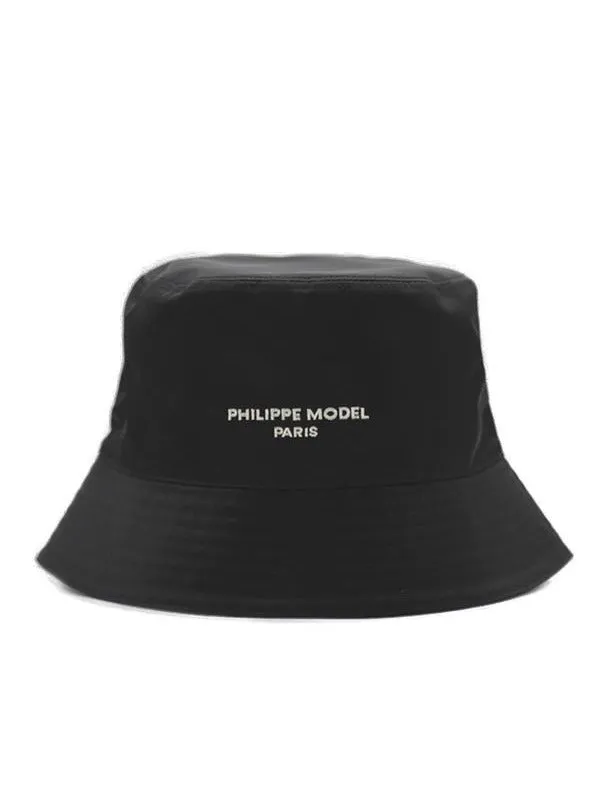 Philippe Model Paris Logo Embroidered Bucket Hat