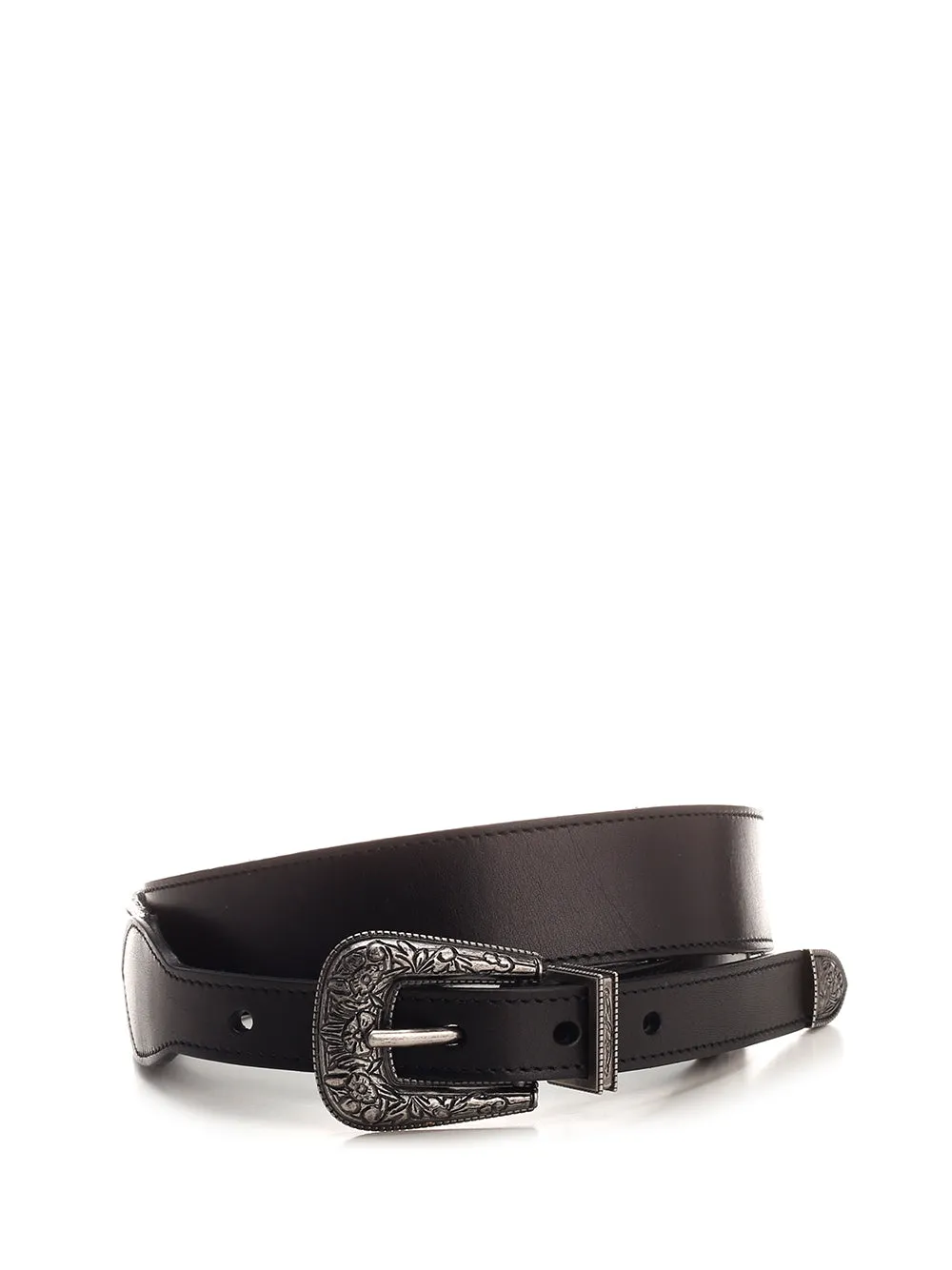 Saint Laurent Engraved Buckle Belt
