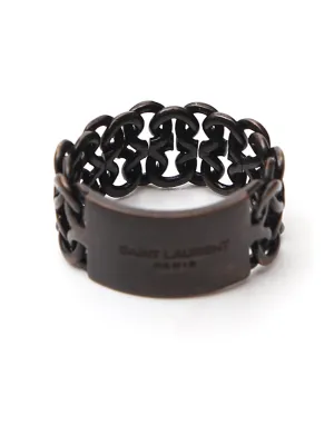 Saint Laurent Logo Chain Ring