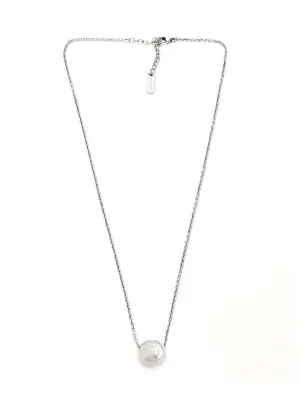 Saint Laurent Logo Plaque Chained Necklace