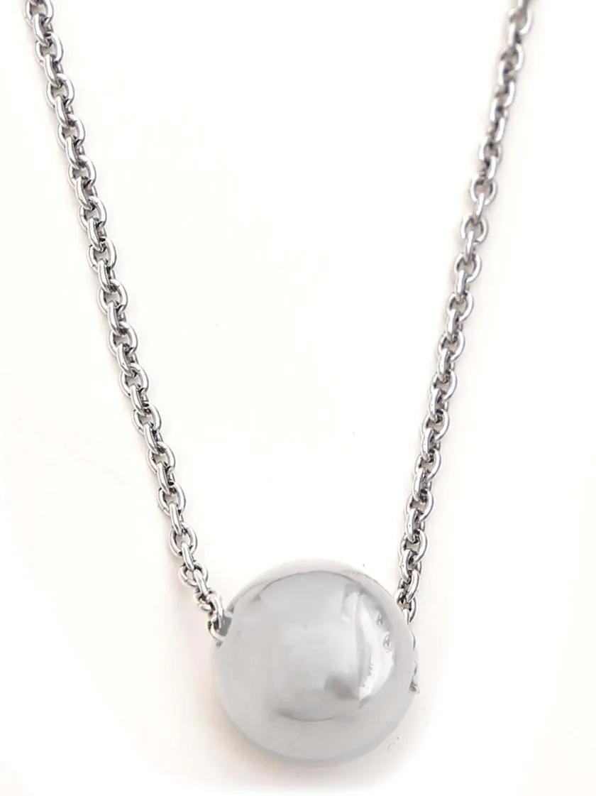 Saint Laurent Logo Plaque Chained Necklace