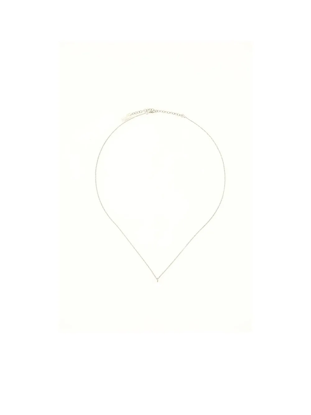 Saint Laurent Logo Plaque Necklace