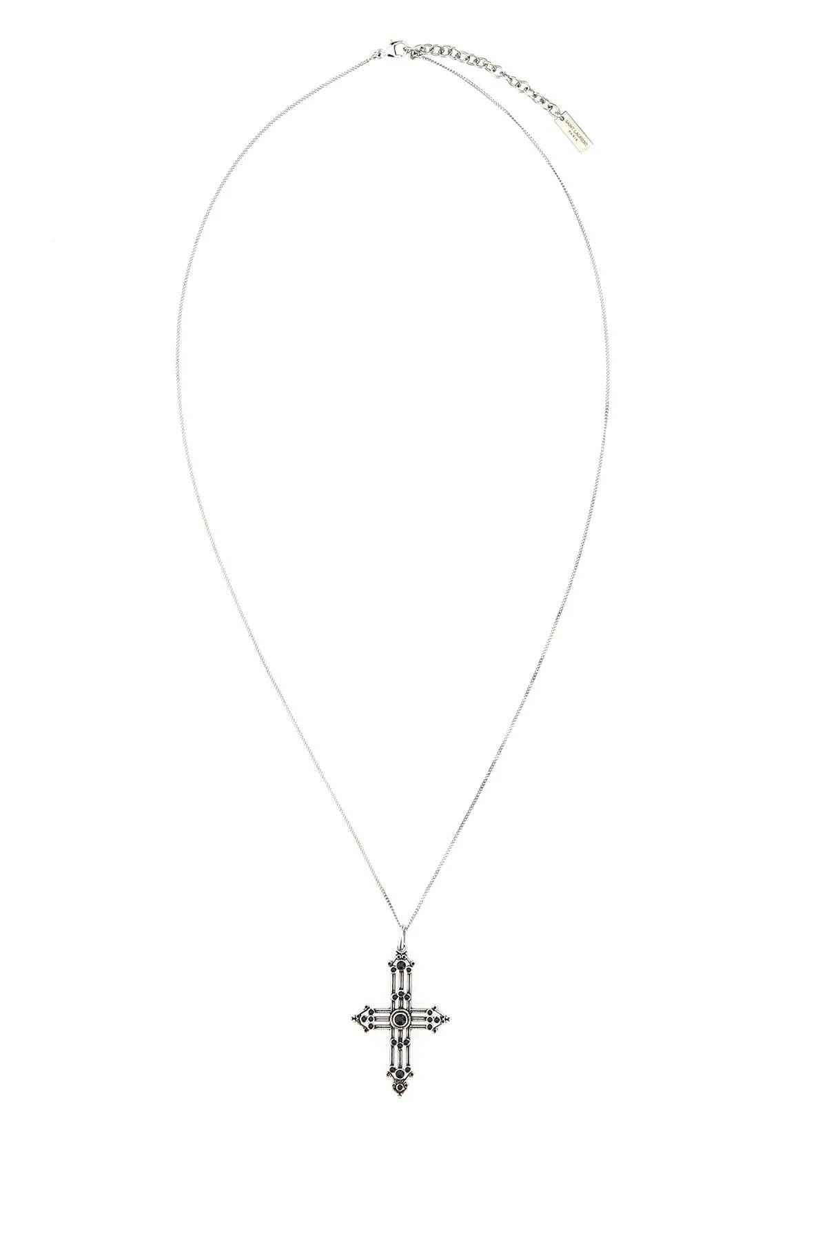 Saint Laurent Long Romantic Cross Charm Necklace