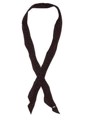 Saint Laurent Polka Dot Narrow Tie
