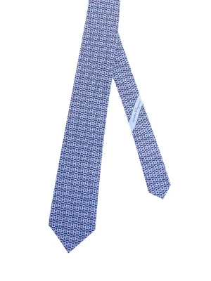 Salvatore Ferragamo Gancini Print Tie