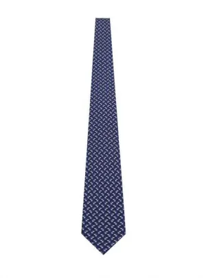 Salvatore Ferragamo Gancini Puppy Printed Tie