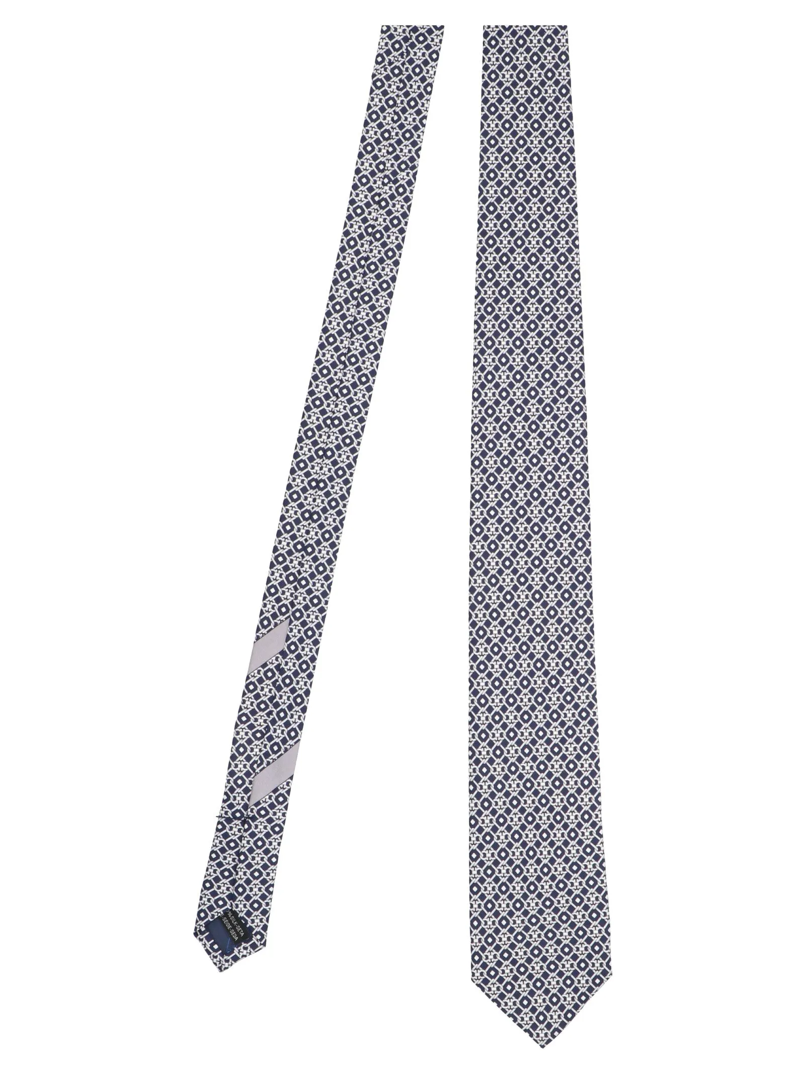 Salvatore Ferragamo Logo Patch Pointed Tip Tie