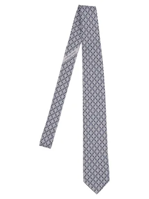 Salvatore Ferragamo Logo Patch Pointed Tip Tie