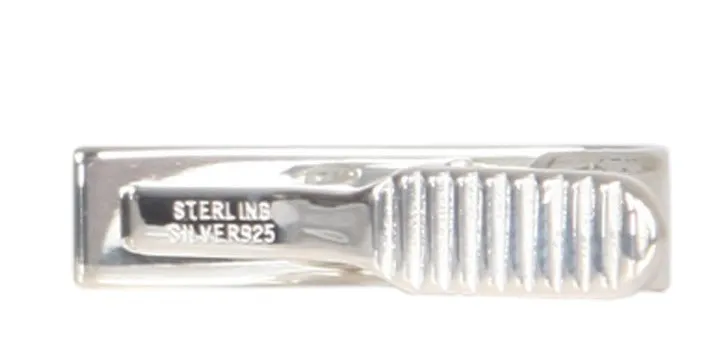 Thom Browne RWB Detailed Logo Engraved Tie Clip