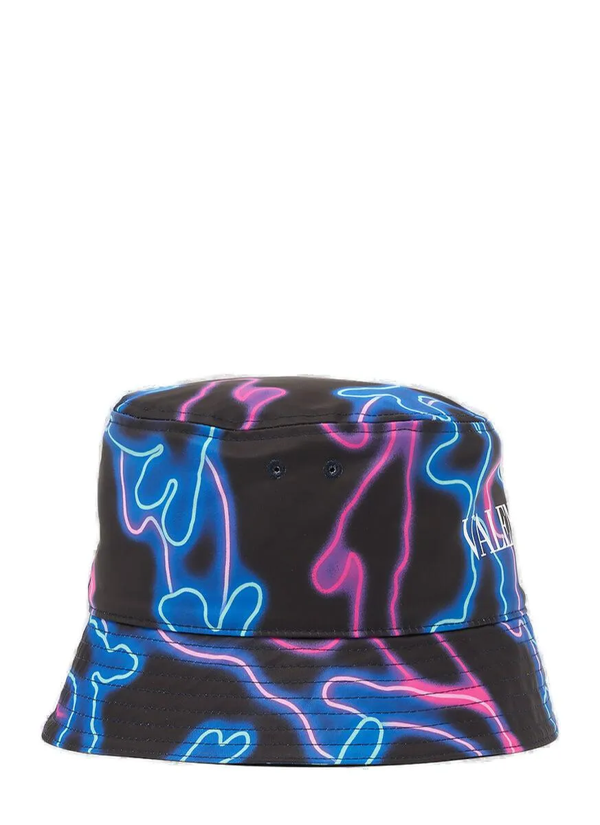 Valentino Neon Camouflage Bucket Hat