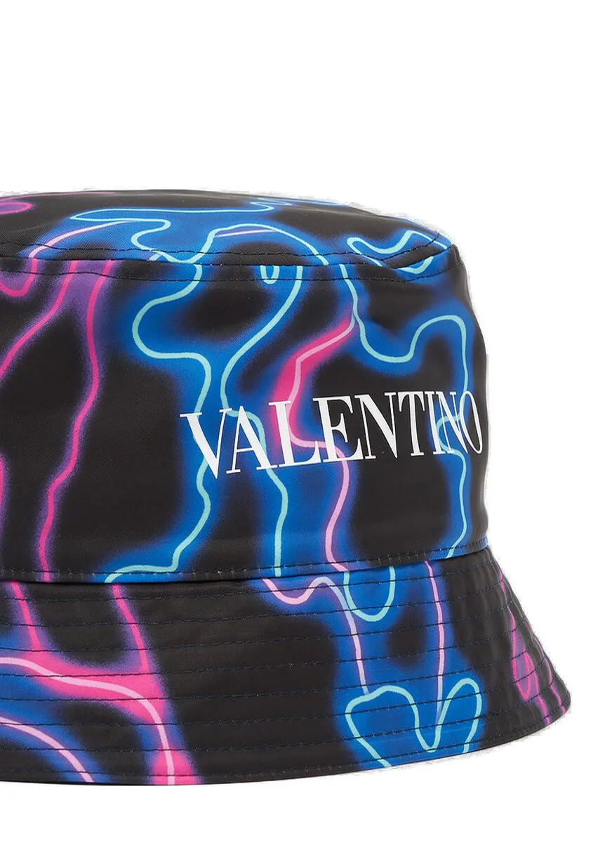 Valentino Neon Camouflage Bucket Hat
