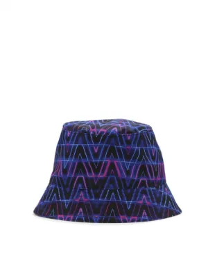 Valentino Neon Optical V Pattern Bucket Hat