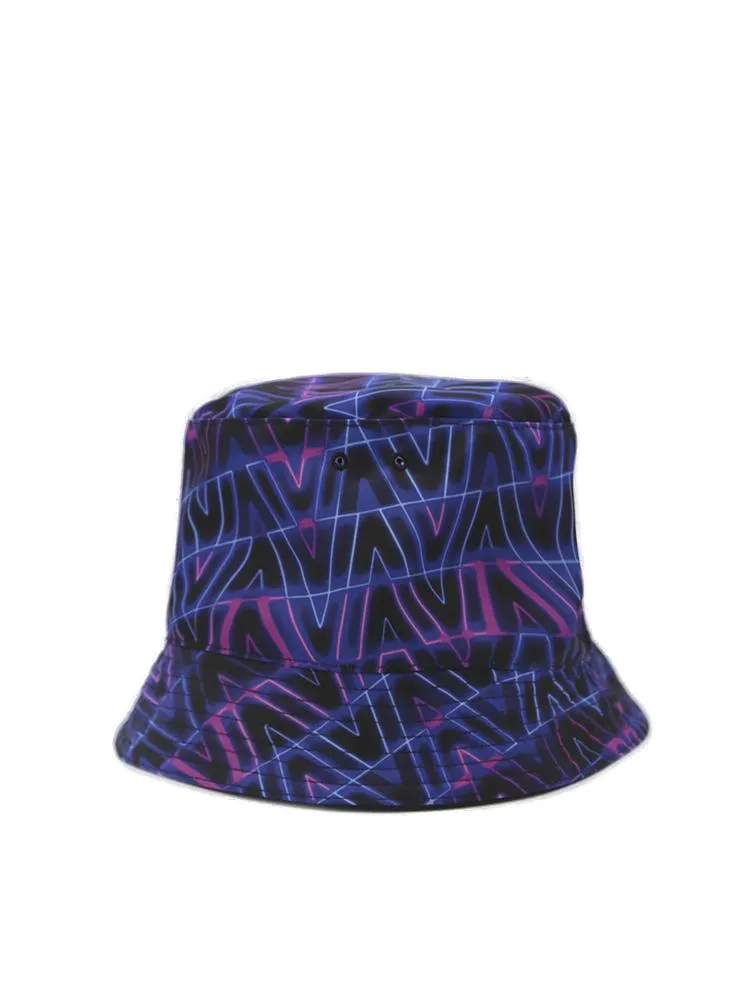 Valentino Neon Optical V Pattern Bucket Hat