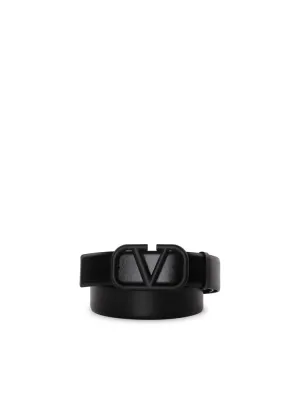Valentino VLogo Plaque Buckle Belt