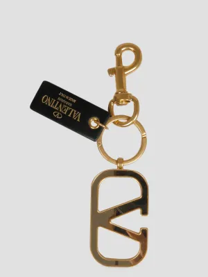 Valentino VLogo Plaque Key Ring