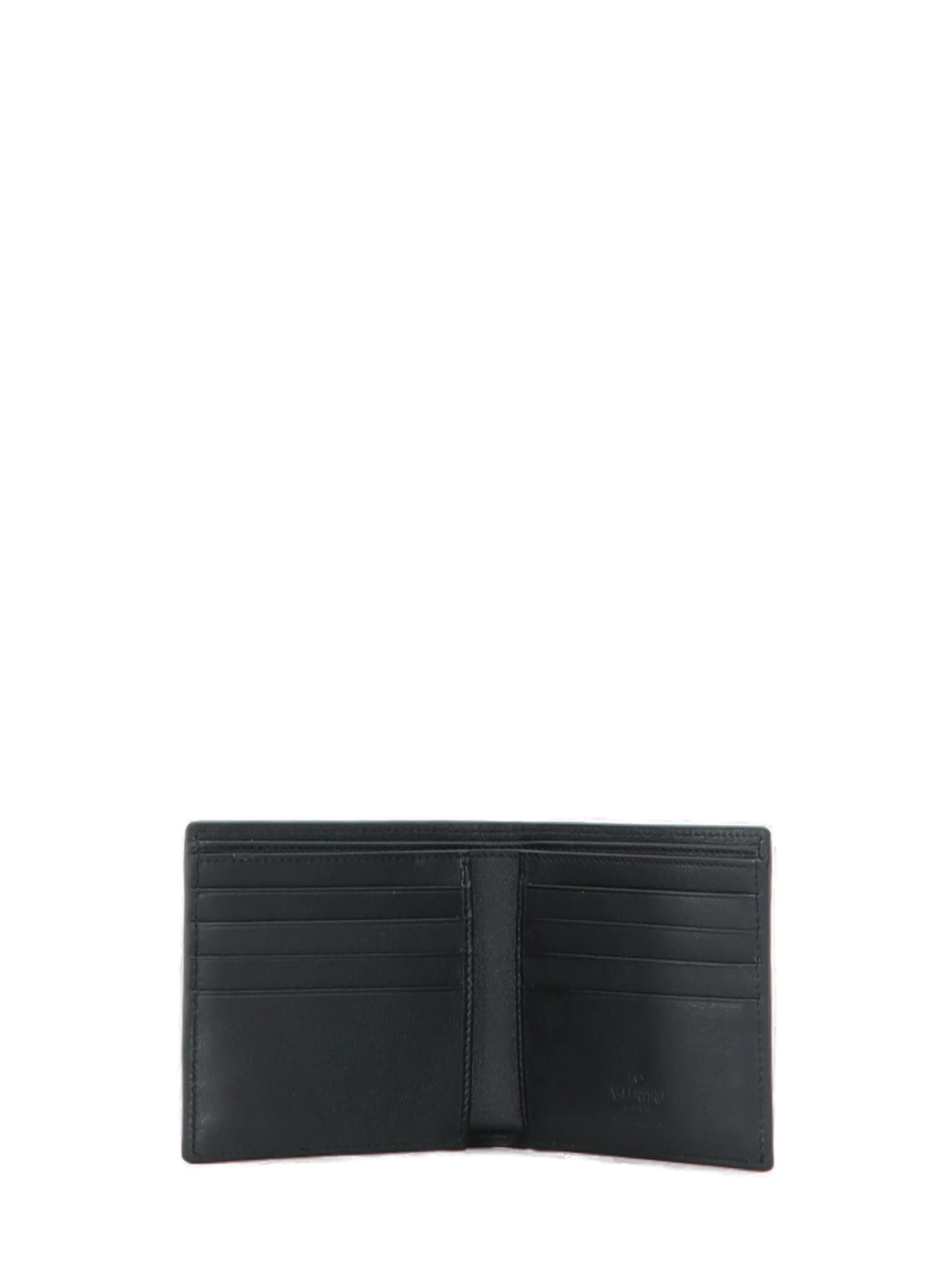 Valentino VLogo Plaque Wallet