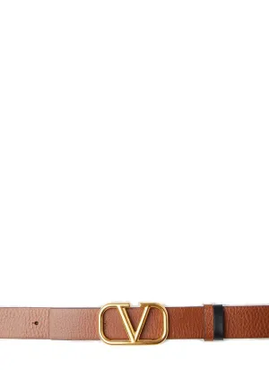 ValentinoVLogo Plaque Reversible Belt