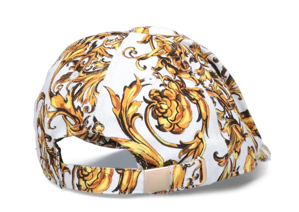 Versace Jeans Couture Baroque Logo Patch Baseball Hat