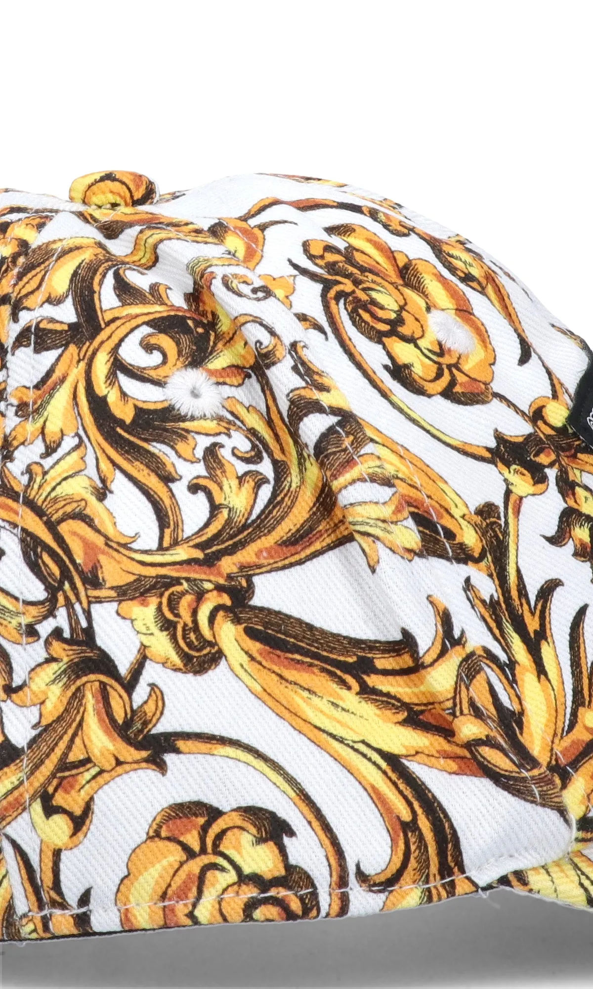 Versace Jeans Couture Baroque Logo Patch Baseball Hat