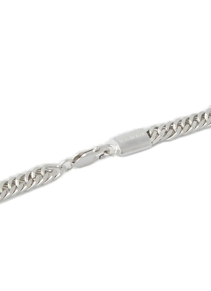 Vetements Gothic Logo Pendant Necklace
