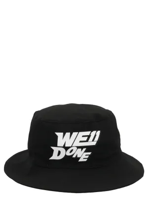 We11done Logo Print Bucket Hat